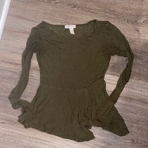Olive Green Women's Top